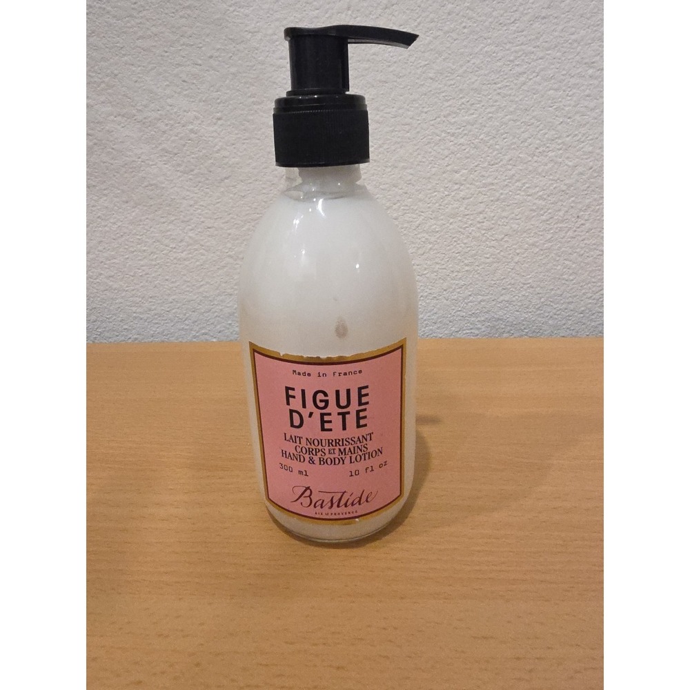Bastide Figue D'Ete Hand & Body Lotion Glass Bottle 10 oz Made in France NEW